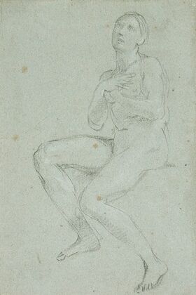 Nude Woman Seated with Arms Crossed
