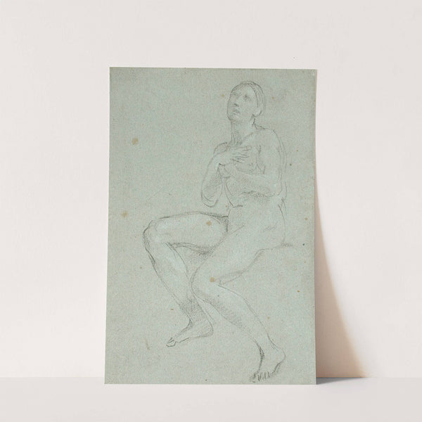 Nude Woman Seated with Arms Crossed (17th-18th century) by Carlo Maratti