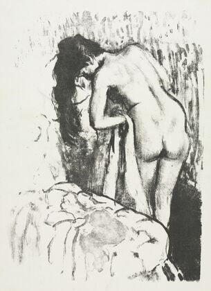 Nude Woman Standing, Drying Herself (1891–92)