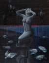 Nude Woman with Pigeons