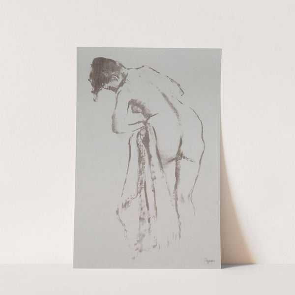 Nude Woman with Towel, Standing (1891-92) by Edgar Degas
