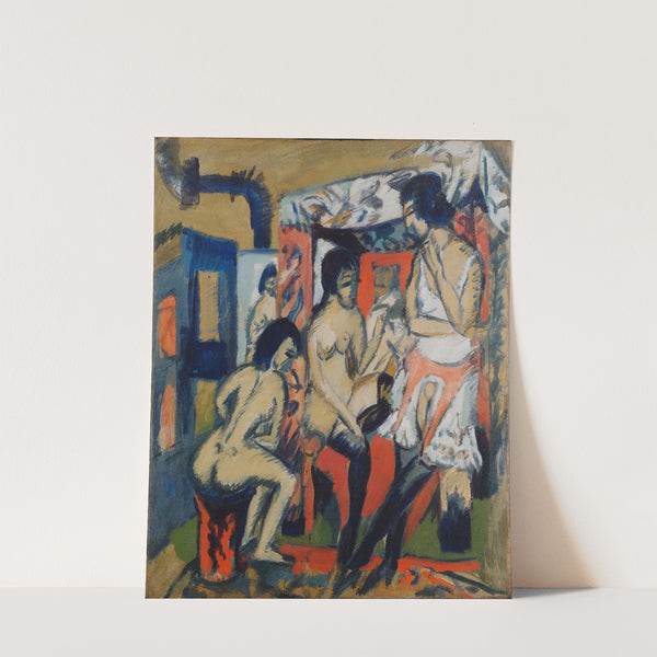 Nudes in Studio (1912) by Ernst Ludwig Kirchner