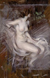 Nudo di Giovane Seduta (Nudo color perla)