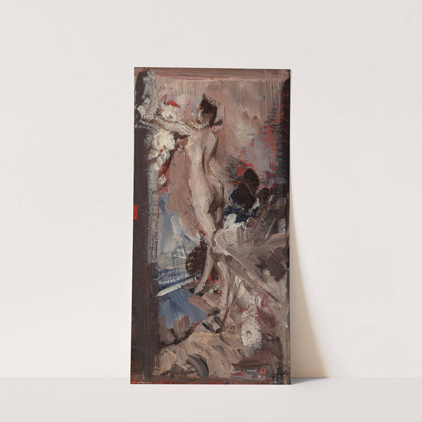 Nudo femminile con pelle di tigre (Study) by Giovanni Boldini