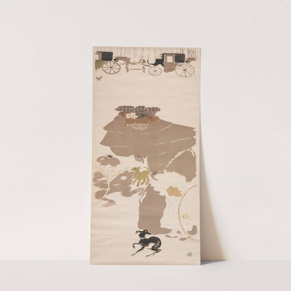 Nursemaids’ Promenade, Frieze of Carriages 2 (1895) by Pierre Bonnard