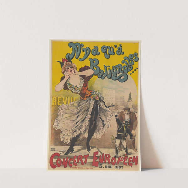 N’y a qu’à Batignolles… Revue. Concert Européen, 5, rue Biot (1897) by Henri Boulanger Gray