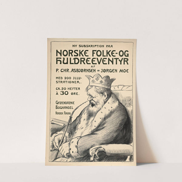 Ny Subskription paa Norske Folke- og Huldreeventyr af P. Chr. Asbjørnsen og Jørgen Moe by Erik Werenskiold