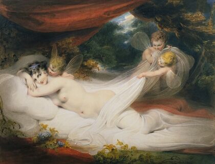 Nymph and Cupids