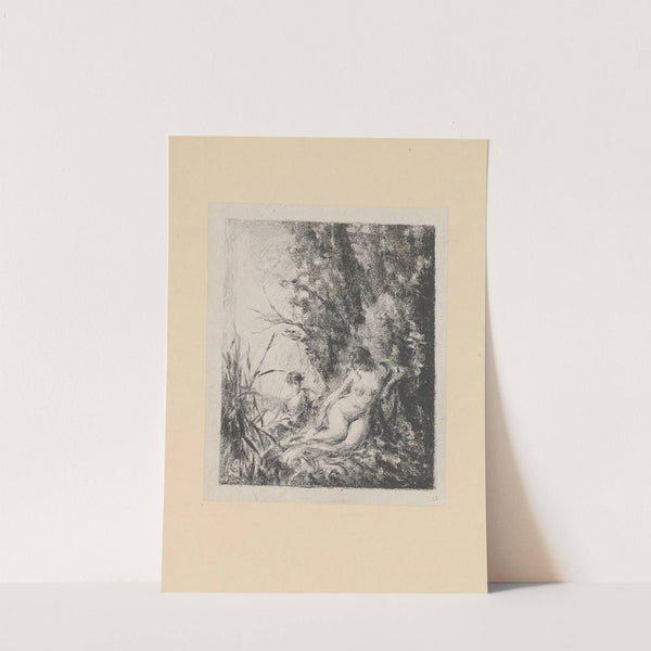 Nymphe causant avec un jeune berger by Ker-Xavier Roussel