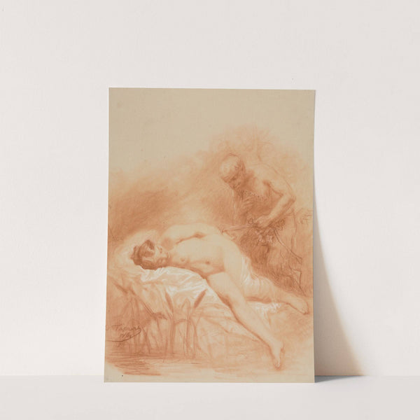 Nymphe et Faune by Octave Tassaert