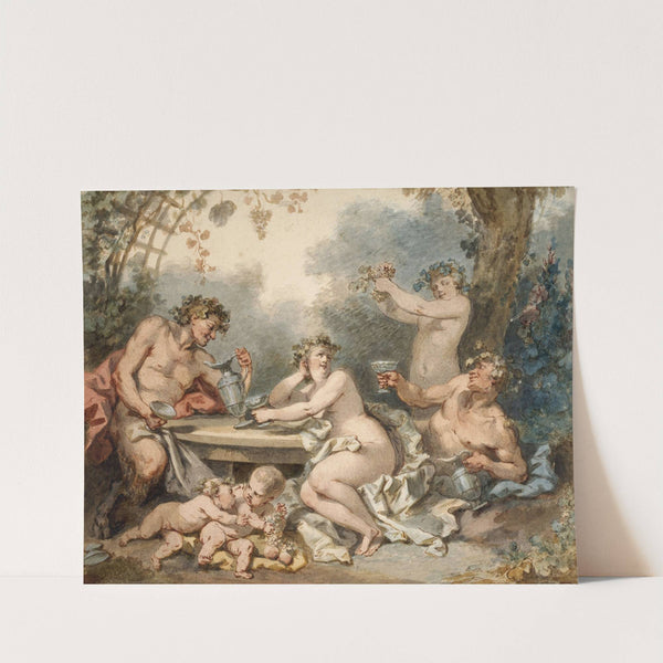 Nymphes et faune (1767) by Jacques-Philippe Caresme