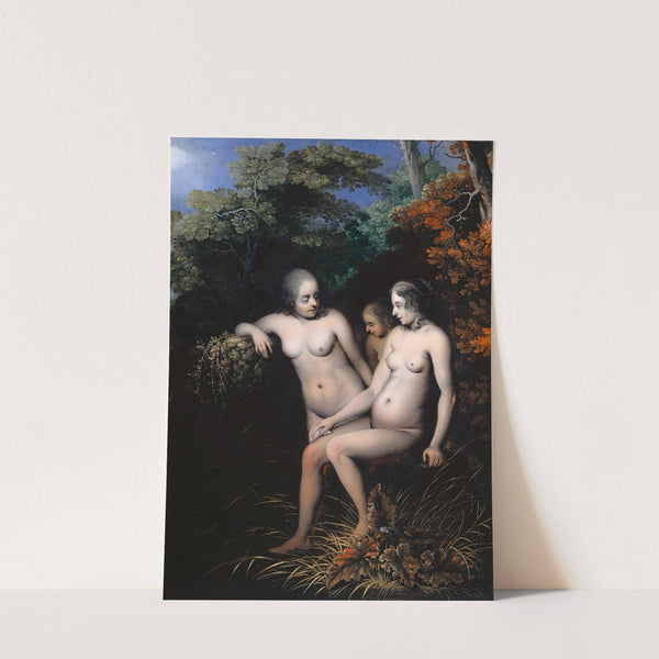 Nymphs at the Edge of a Forest (1664) by Ottmar Elliger