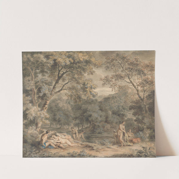 Nymphs Bathing in a Wooded Glade by William Taverner