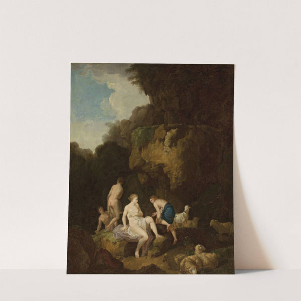 Nymphs in a grotto by Christian Wilhelm Ernst Dietrich