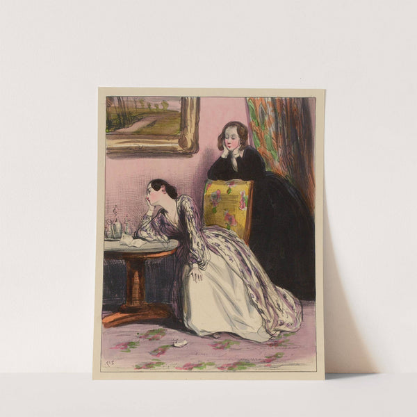 Ô Henry Henry mon Dieu, mon Dieu. Heureusement que ton Amedée te reste (1840) by Paul Gavarni