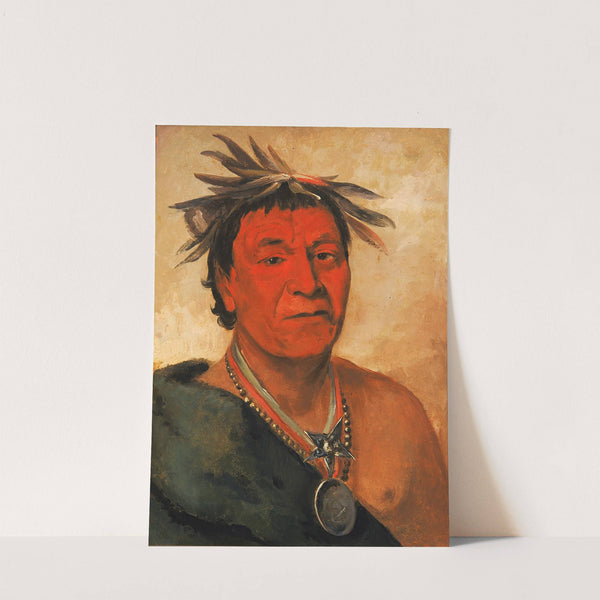 O-Ho-Páh-Sha, Small Whoop, a Distinguished Warrior by George Catlin