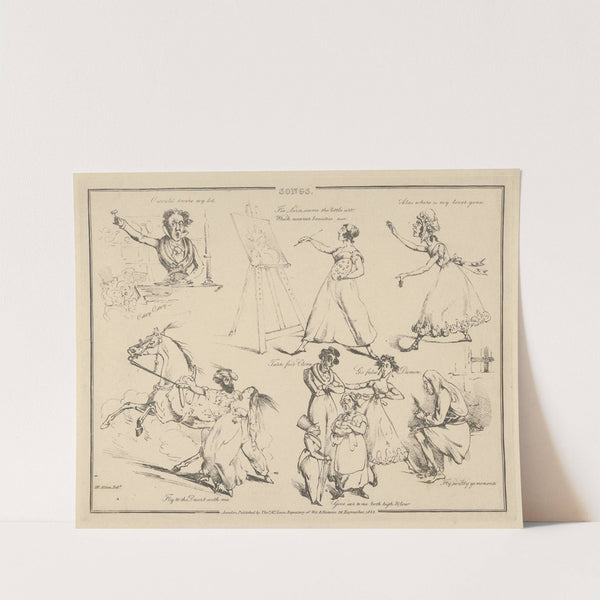 O would t’were my lot… (1822) by Henry Thomas Alken