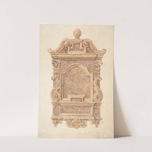 Oak Carving from Fireplace in the Jerusalem Chamber, Westminster by Charles James Richardson