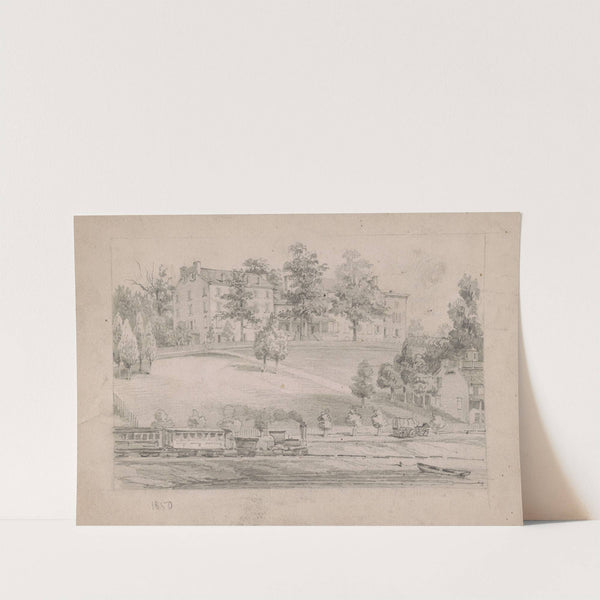 Oakland Hall near Norristown (1850) by James Fuller Queen