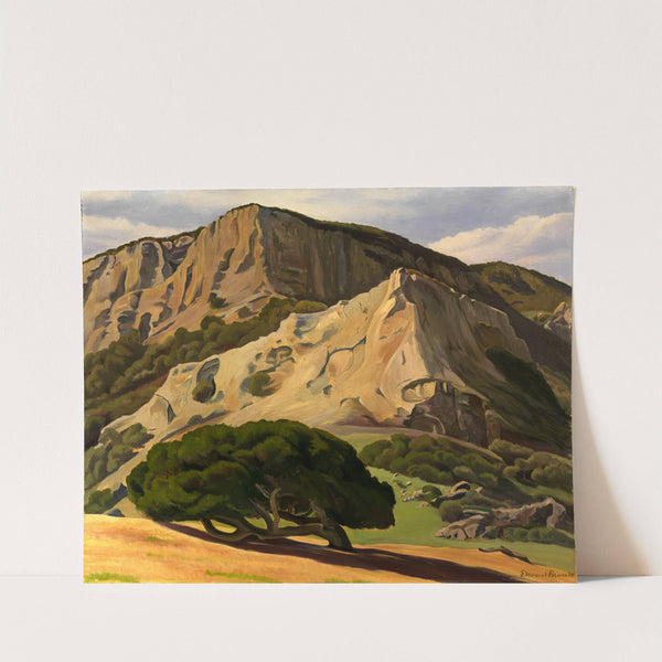 Oaks and Rocks-San Luis Obispo by Edward Bruce