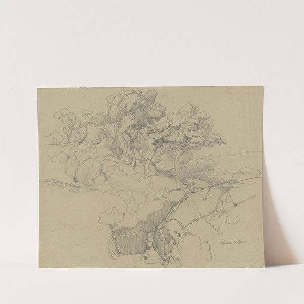 Oaks near Olevano by Friedrich Karl Hausmann