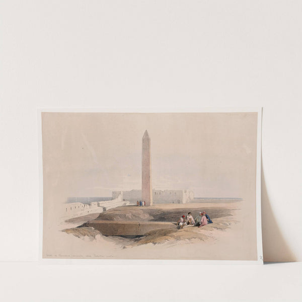 Obelisk at Alexandria, commonly called Cleopatra’s needle. (1846-1849) by David Roberts