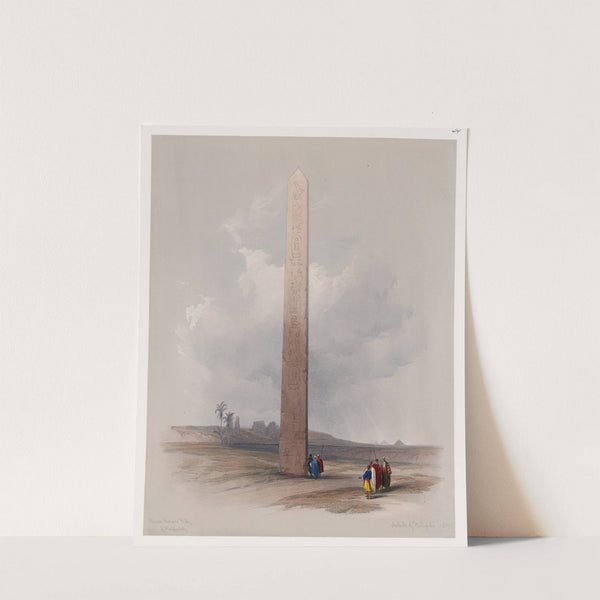 Obelisk of Heliopolis. 1839. (1846-1849) by David Roberts