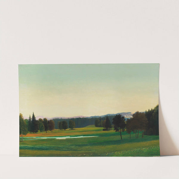 Oberbayerische Landschaft (Landschaft bei Aibling) (1932) by Georg Schrimpf
