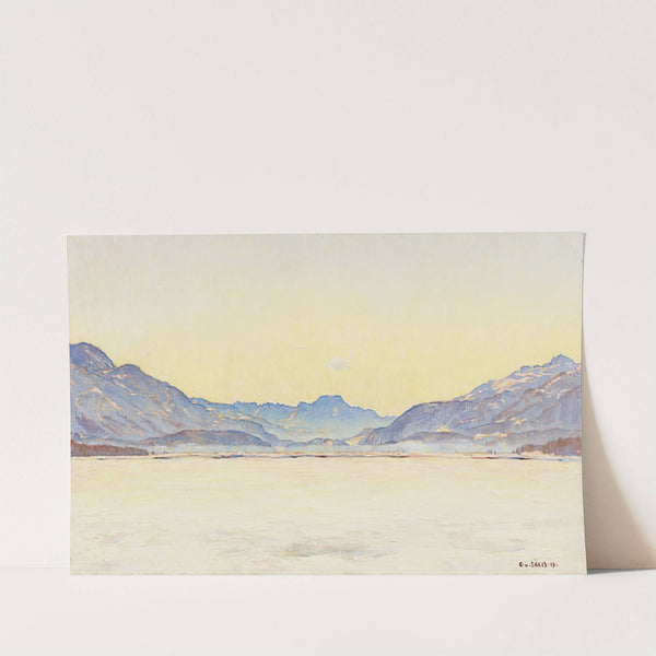 Oberengadiner Winterlandschaft by Carl Albert von Salis