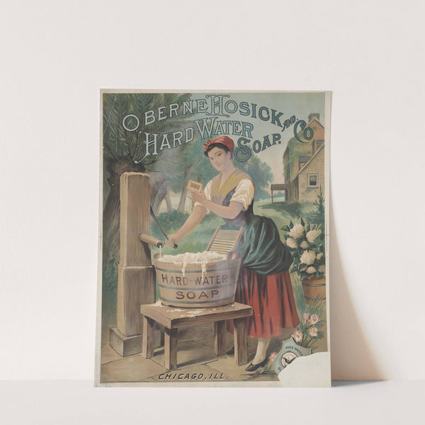 Oberne Hosick and Co. hard-water soap. Chicago, Ill. (1886) by Krebs Lith. Co
