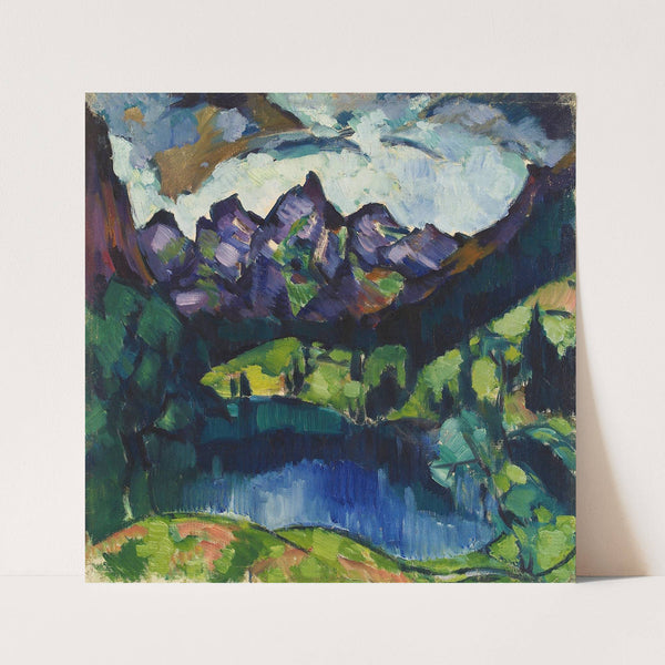 Obersdorfi maastik (1922) by Konrad Mägi