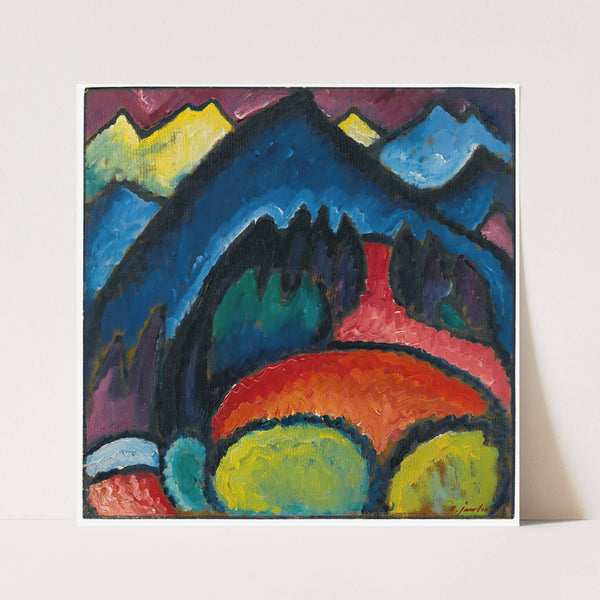 Oberstdorf (Mountains) (1912) by Alexej von Jawlensky