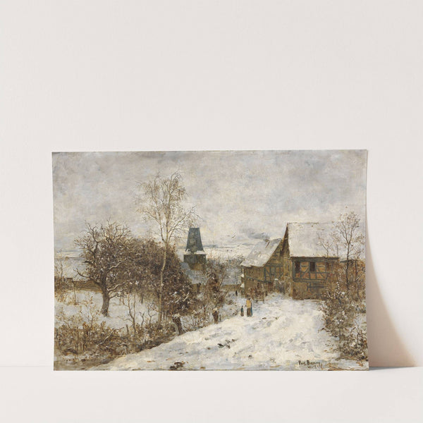 Oberweimar im Winter by Paul Baum