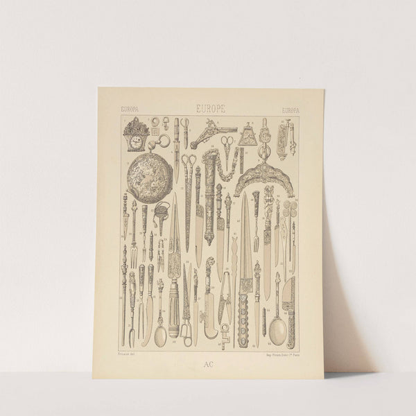 Objets et ustensiles pour l’usage personnel – depuis l’utile jusqu’aux jolivetes (1876-1888) by Auguste Racinet