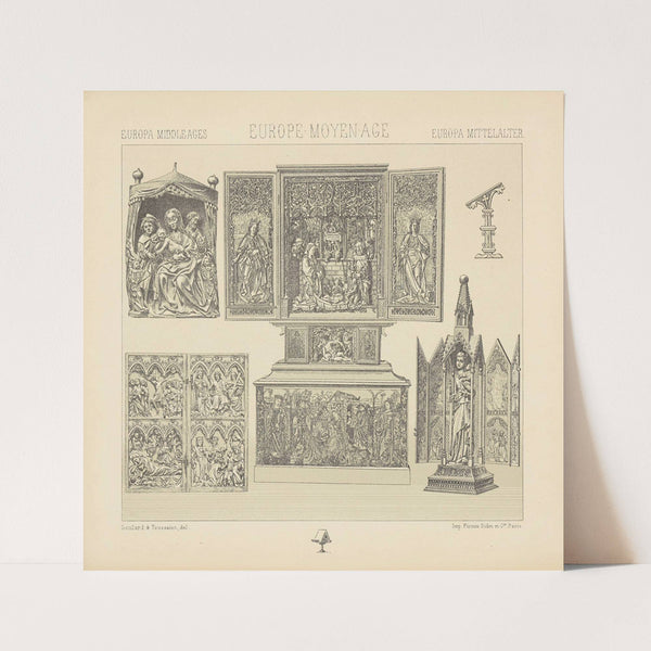 Objets mobiliers. (1876-1888) by Auguste Racinet