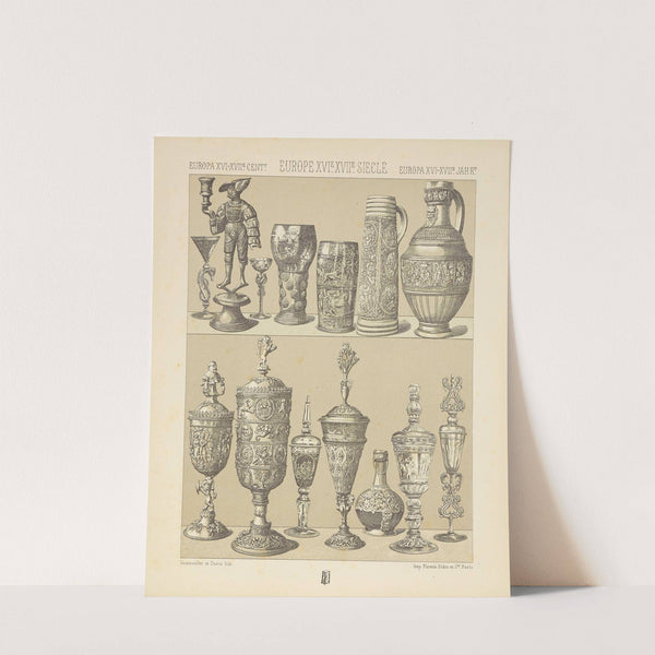 Objets mobiliers.. (1876-1888) by Auguste Racinet