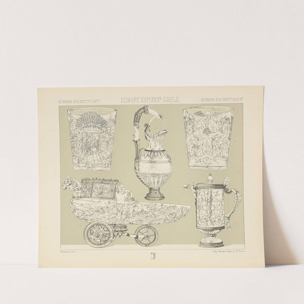 Objets mobiliers, verreries (1876-1888) by Auguste Racinet