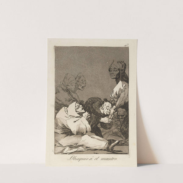 Obsequio á el maestro. (A gift for the master.) (1796-1797) by Francisco de Goya