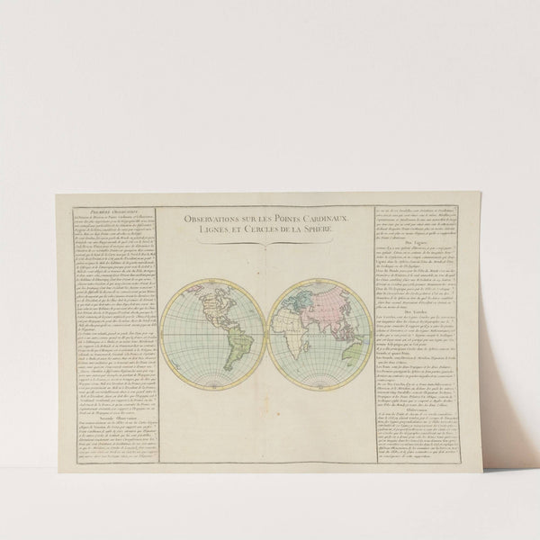 Observations sur les points Cardinaux lignes, et cercles de la sphère (1793) by Claude Buy de Mornas