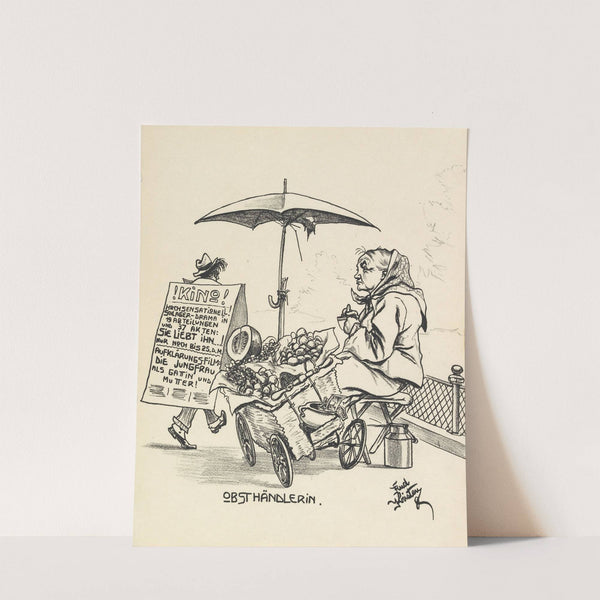 Obsthändlerin (1921) by Rudolf Kristen