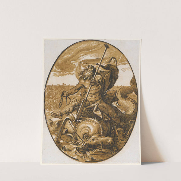 Oceanus by Hendrick Goltzius