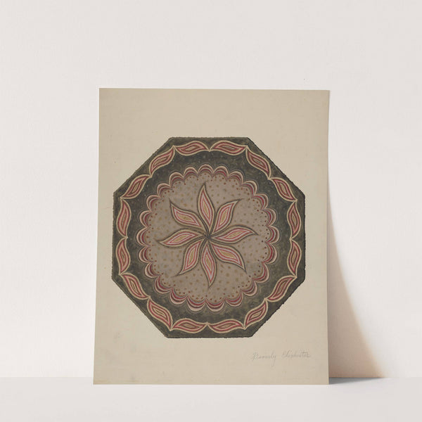 Octagonal Hooked Rug by Beverly Chichester