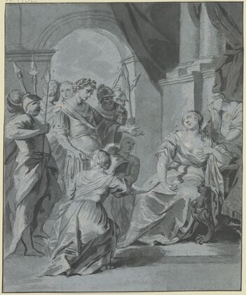 Octavian vor der verzweifelnden Kleopatra