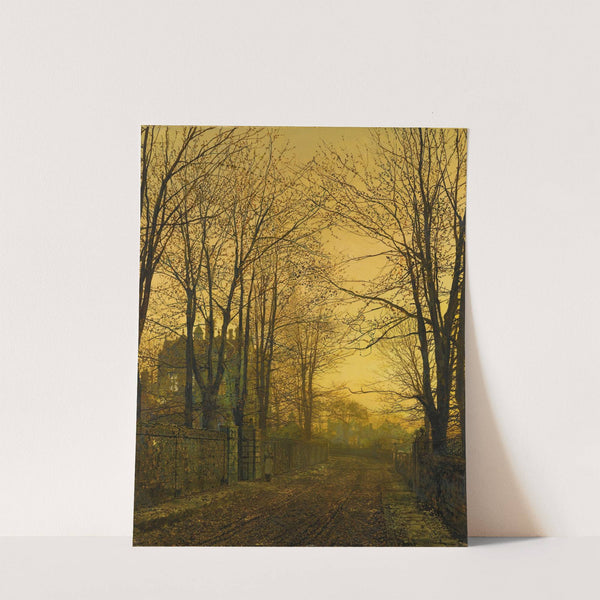 October After Glow by John Atkinson Grimshaw