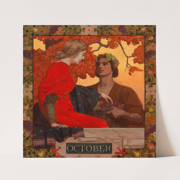 October (cover illustration for Harper’s Magazine) by William Clarke Rice