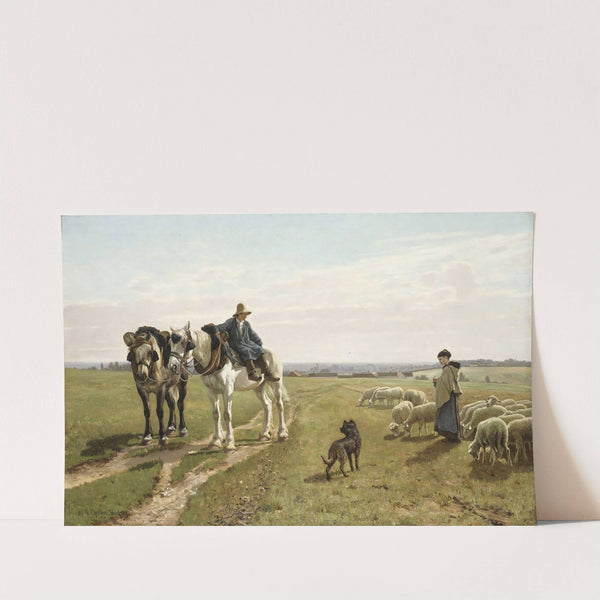 October Morning at Grez (1881-1882) by Christian Skredsvig