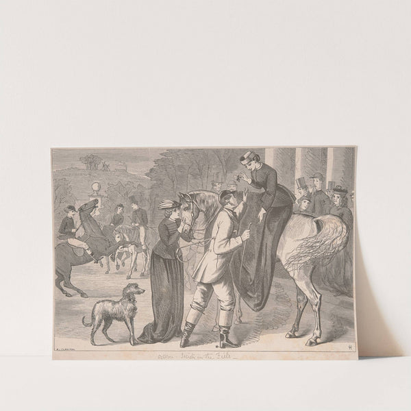 October – Society in the Field by Adelaide Claxton