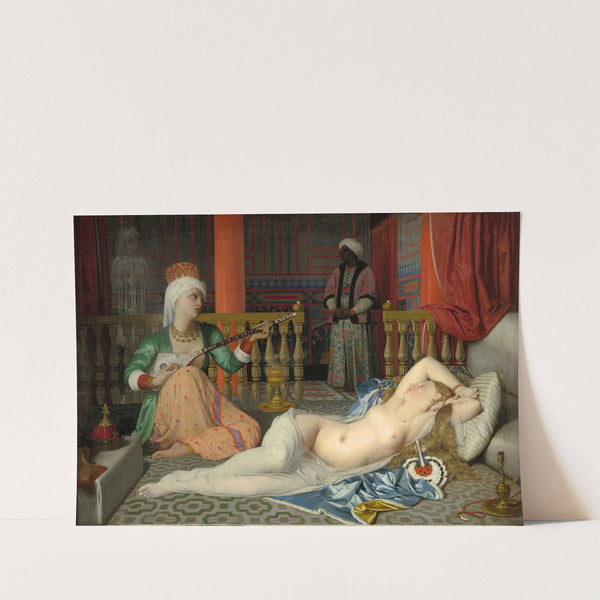 Odalisque, Slave, and Eunuch by Jean Auguste Dominique Ingres
