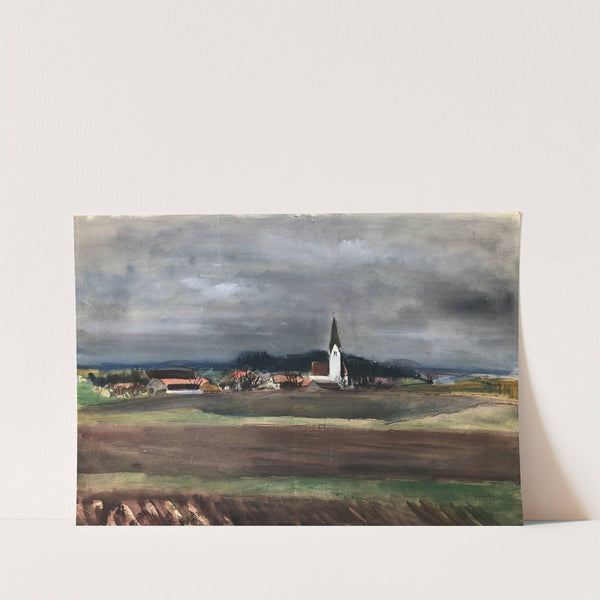 Odelsham bei Wasserburg am Inn in Gewitterstimmung by Otto Geigenberger