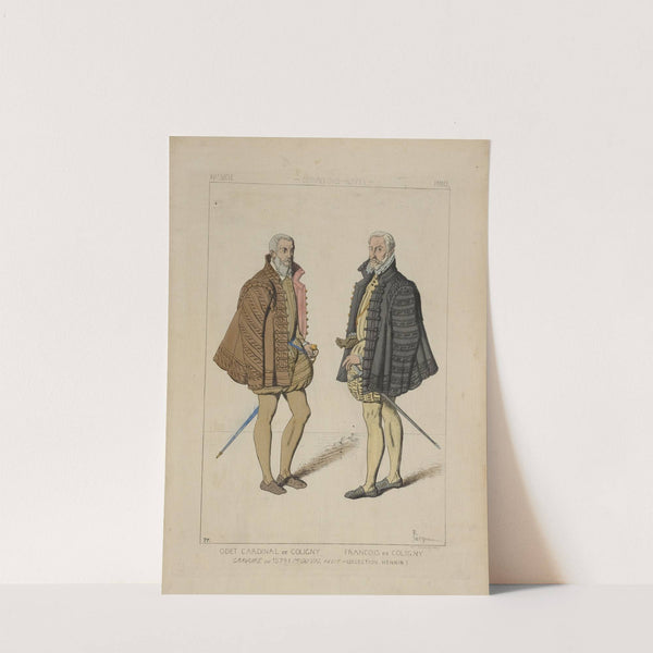 Odet cardinal de Coligny, Francois de Coligny. by Raphaël Jacquemin